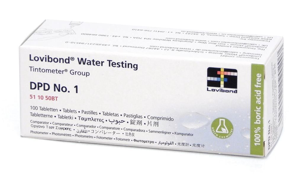 DPD No. 1 reagent tablets, free chlorine, for Photometer MD100, 100 unit(s) - Luminix Health