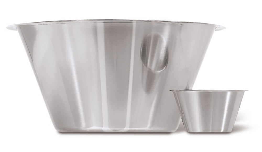 Stainless steel bowls, conical, deep type, 0,5 l, 1 unit(s) - Luminix Health