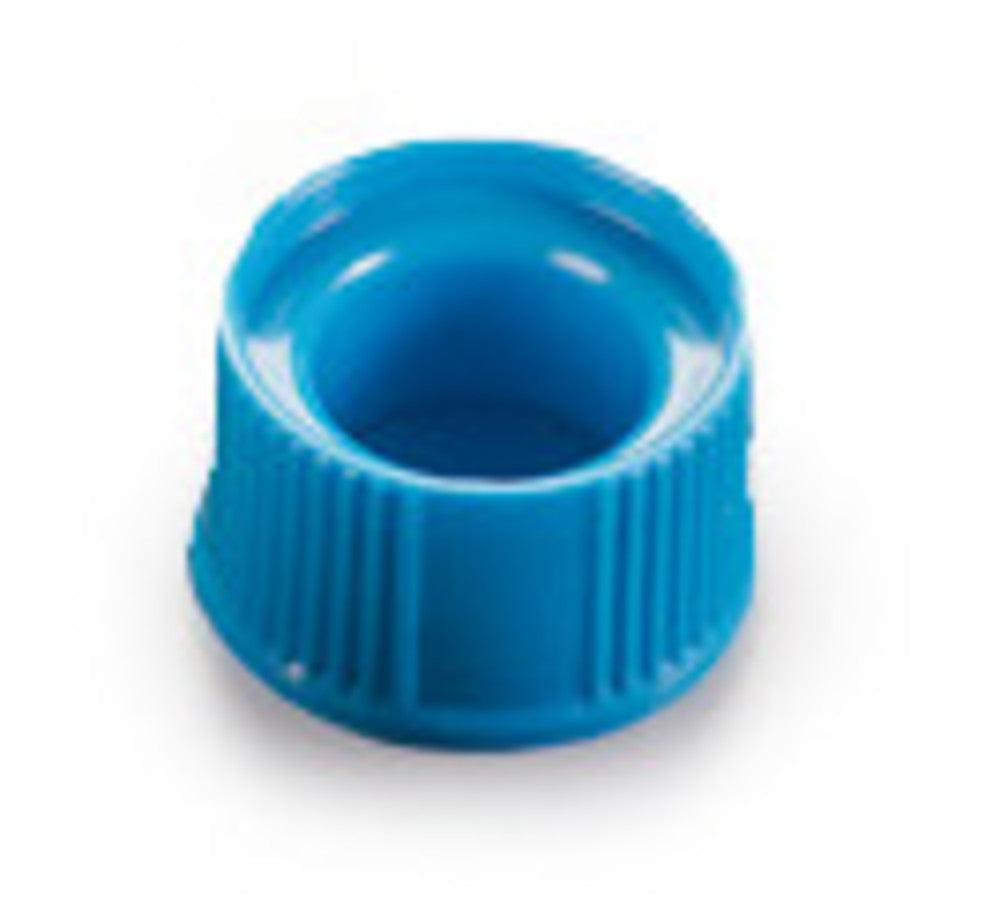 Cap for SnapTwist(TM)-reaction vials, HDPE, blue, 1000 unit(s) - Luminix Health