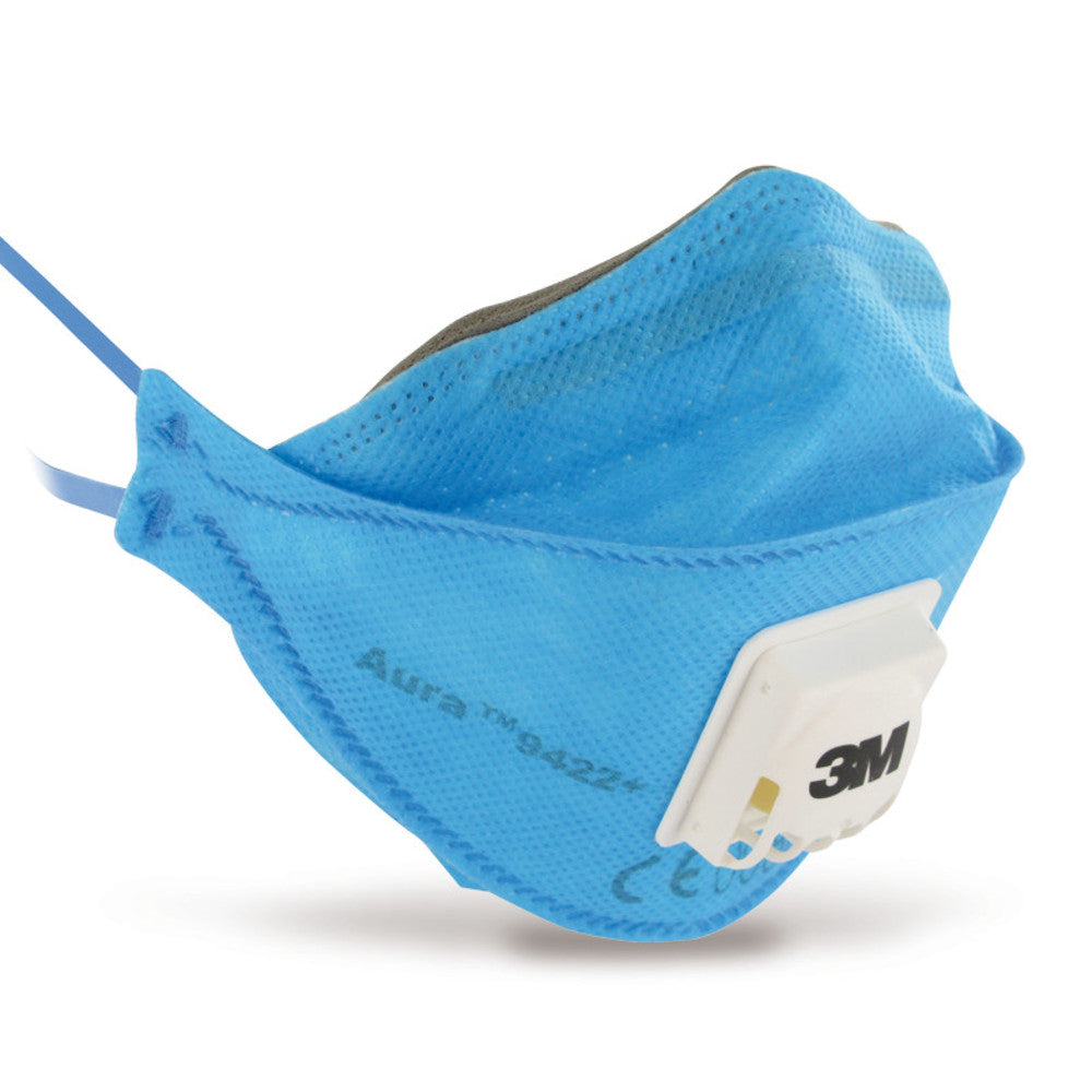 Aura (TM) 9400+ particle masks, FFP2 NR D, f. foodstuffindustry, 10 unit(s) - Luminix Health