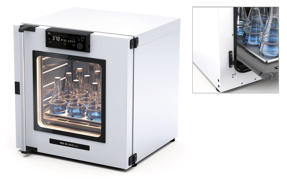 INC 125 FS digital SP25, Incubator with shaking function, 25 mm stroke, IKA, art. 0020117230