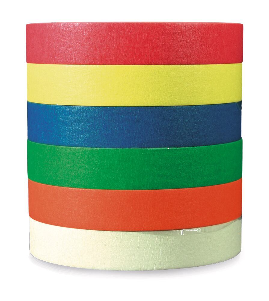 Labelling tape, 19 mm × 30 m, rainbow pack, ISOLAB, art. 09902001