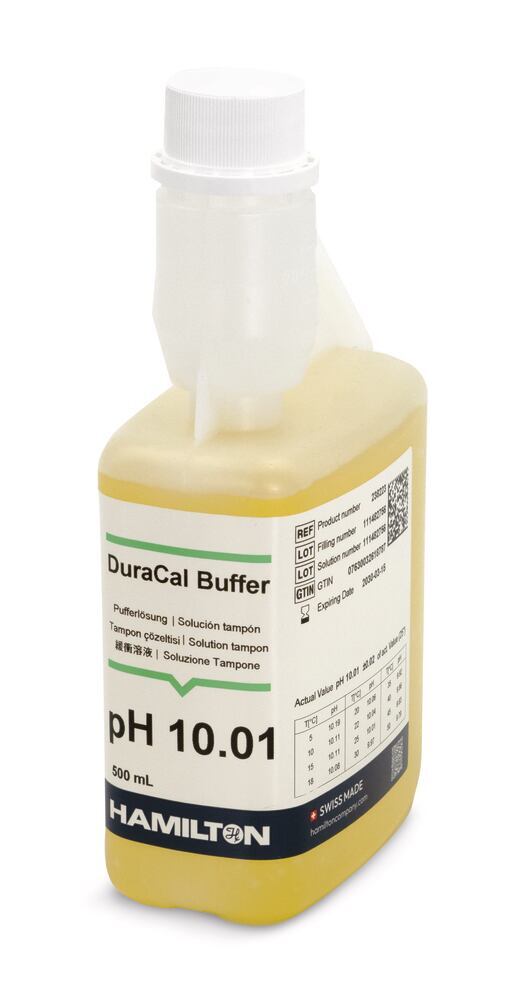Buffer solution DuraCal pH 10.01 (25 °C) 250 ml, Hamilton, art. 25C1.2