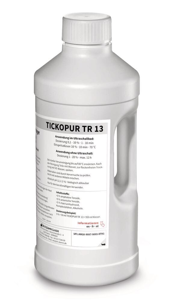 TICKOPUR TR 13, ultrasonic cleaner 1 l, Bandelin, art. 2C3U.1