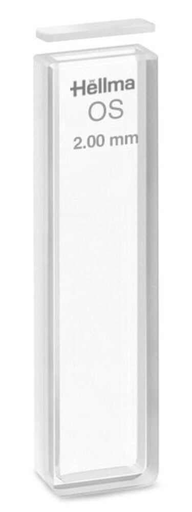 Macro cuvette 100-OS, optical special glass, 2 mm path length, glass lid 700 µl, Hellma, art. 100220