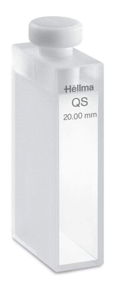 Macro cuvette type 110-QS, 20 mm path length, High Performance quartz glass 7 ml, Hellma, art. 1102040