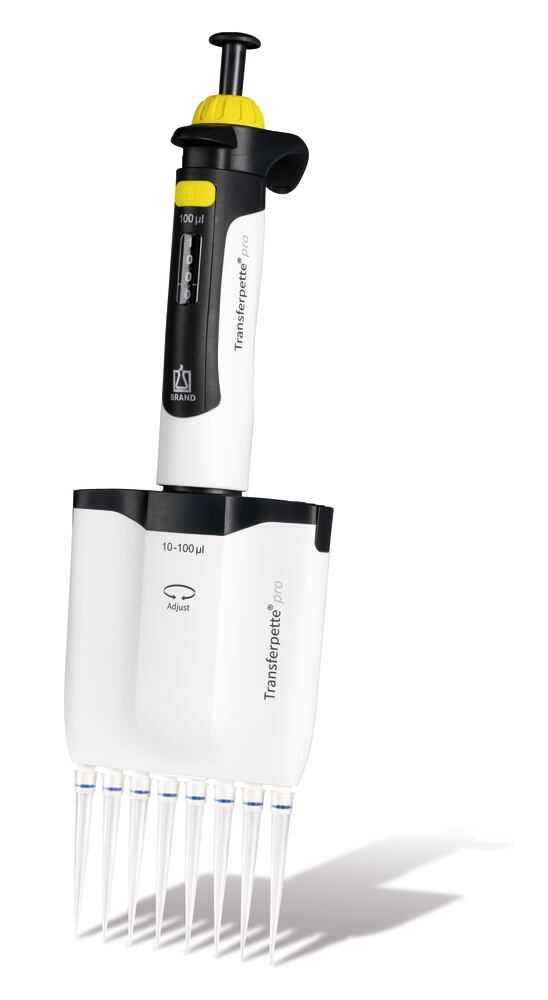 Transferpette pro-8 variable DE-M, 10-100 µl, with accessories, Brand, art. 706908
