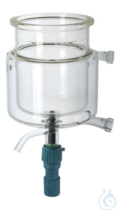 LR 2000.2, Glass reactor vessel, dbl-walled, bot.drain, 2000 ml