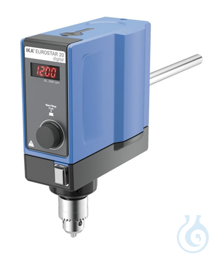 EUROSTAR 20 digital S003, Electronic overhead stirrer with Swiss plug
