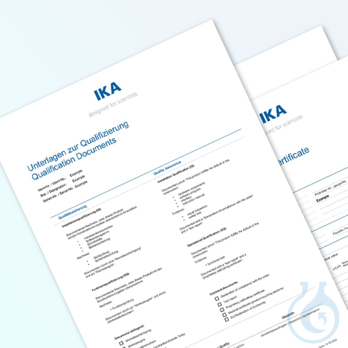Documents for qualification, for laboratory equipment