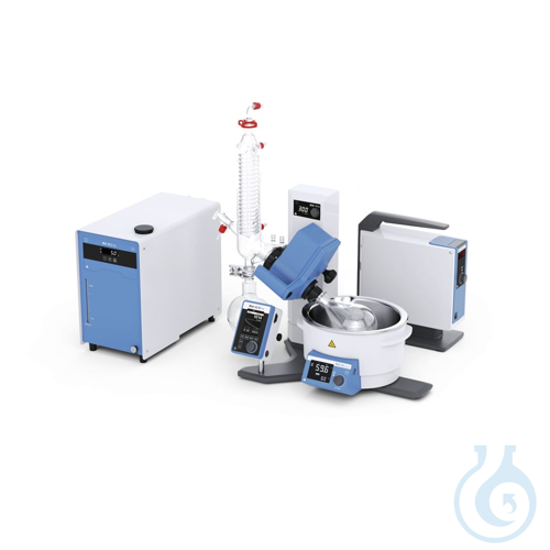 RV 8 pro V-C Complete S003, Rotary evaporator complete solution with Swiss plug