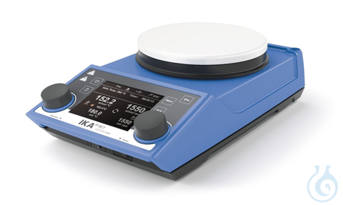 RET control-visc white S002 , Magnetic stirrer with heating, enamel plate with U