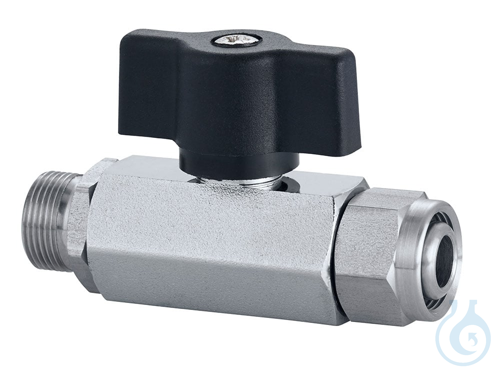 Ball valve M16x1, Ball valve, opens completely, M16x1