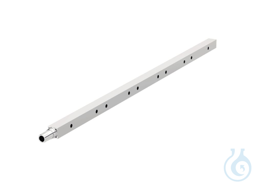 Distribution pipe, 4-sided distributor tube for improved flow in large tanks, st