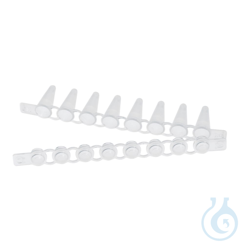 PCR tube strips+cap str.domed, 120 ea