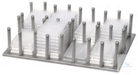 Rack system with metal pins