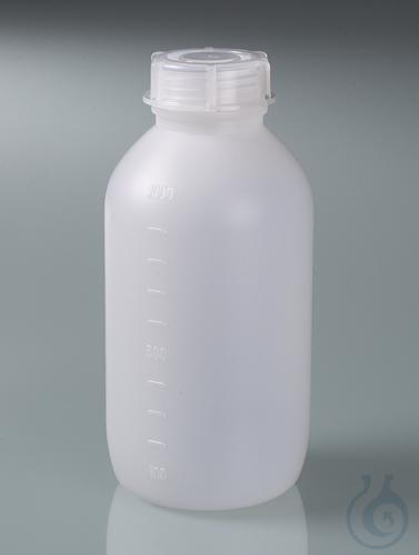 Multi-Bottle w/ graduation, HDPE, 1000 ml, w/ cap