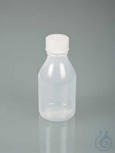 Narrow-necked bottle, LDPE transp., 50 ml, w/ cap