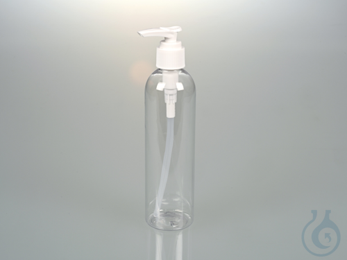 Pump bottle with dispenser, 2 ml p. stroke, 250 ml