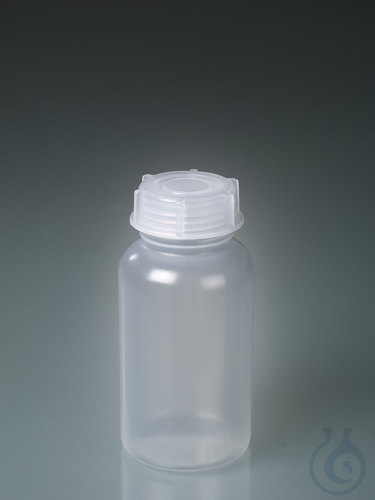 Wide-necked bottle, PP, round, 500 ml, w/ cap
