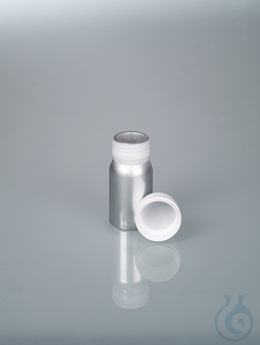 Aluminium bottle, UN, AL 99.5, 60 ml w/ cap