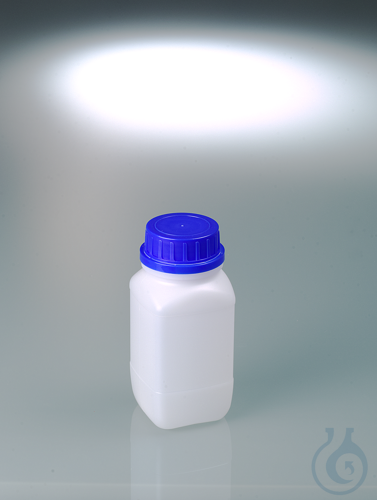 Wide-necked reagent bottle, HDPE, 500 ml, w/ cap
