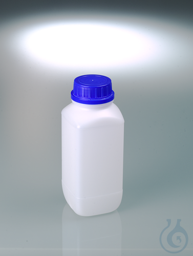 Wide-necked reagent bottle, HDPE, 1000 ml, w/ cap