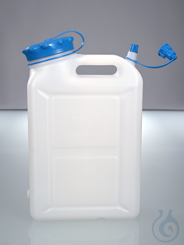 Wide-necked jerrycan, w/o thread, HDPE, 11l, w/cap