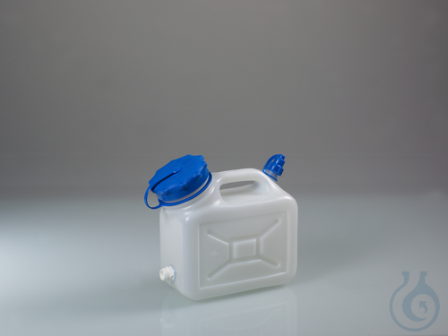 Wide-necked jerrycan, w/ thread, HDPE, 5 l, w/ cap