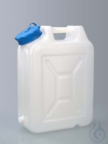 Wide-necked jerrycan, w/ thread, HDPE, 20l, w/ cap