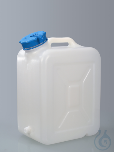 Wide-necked jerrycan, w/ thread, HDPE, 30l, w/ cap