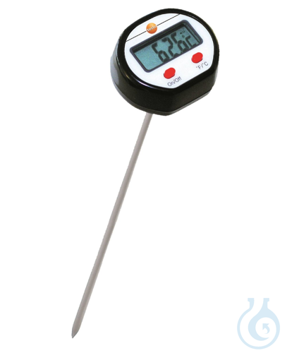 Mini penetration thermometer, with, extended probe shaft