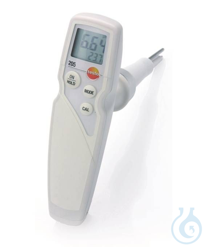 testo 205 - pH/temperature, measuring, instrument, semi-solid media