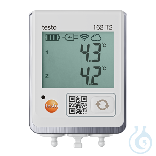 testo 162 T2 - Online data logger with, display and 2 connections for NTC temper
