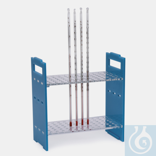 NMR tube / thermometer stand - adjustable height