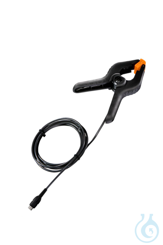 Clamp probe with NTC temperature sensor,, for measurements on pipes (Ø 6-35 mm)