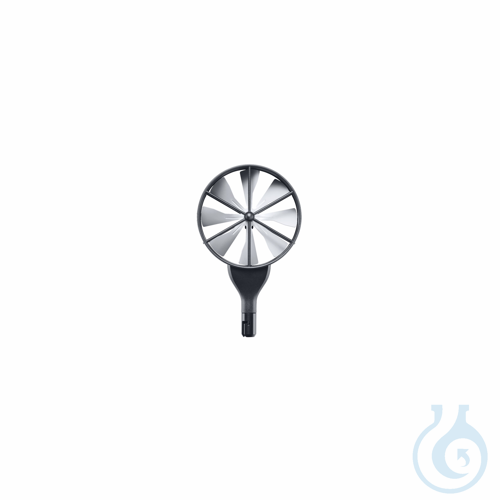 High-precision 100 mm vane probe head,, including temperature sensor