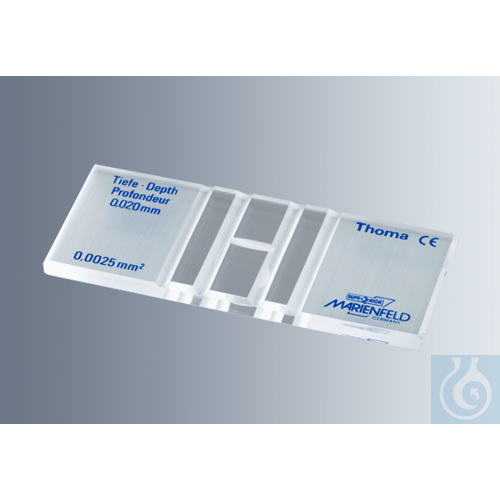 Counting chambers Helber 0.02 mm, dark line, CE