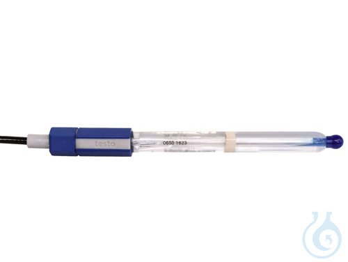 Glass pH electrode, with temperature, sensor