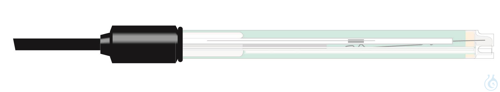 pH universal plastic electrode, with, temperature sensor