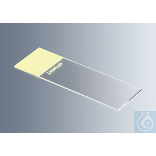 Microscope slides UniMark® yellow, cut edges