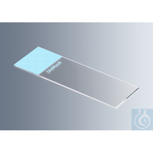 Microscope slides UniMark® blue, cut edges