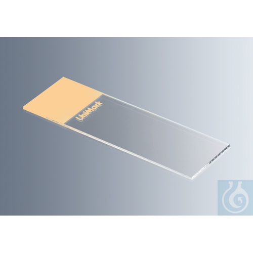 Microscope slides UniMark® orange, cut edges