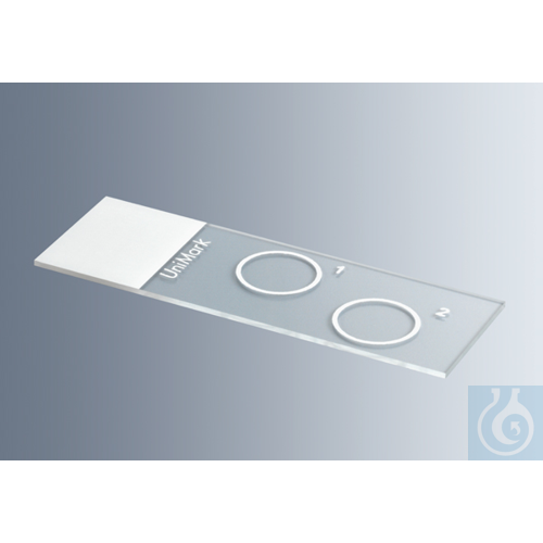 Microscope slides UniMark® with 2 circles