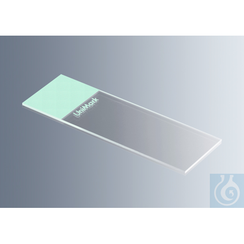 Microscope slides UniMark® green, ground edges