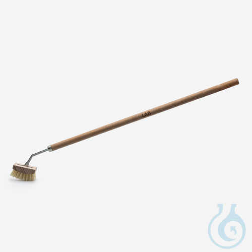 Slijpstukborstel met draaibare kop voor NS 29/32 en groter, steel 360 mm, ISOLAB, art. 07103001