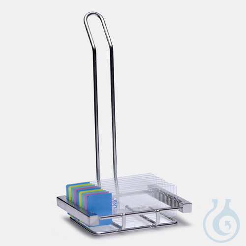 Stainless steel insert for staining trough "Makro" (073.05.001), ISOLAB, art. 07306001