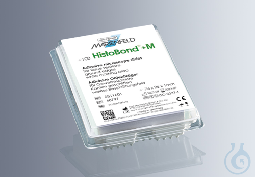 Microscope slides HistoBond®+M white, 100/box