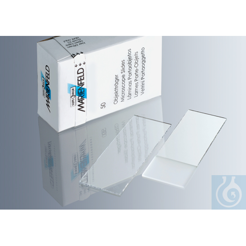Microscope slides, cut edges, plain,