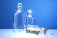 Laboratory bottle *protect save* 500 ml GL 45 with PE coating